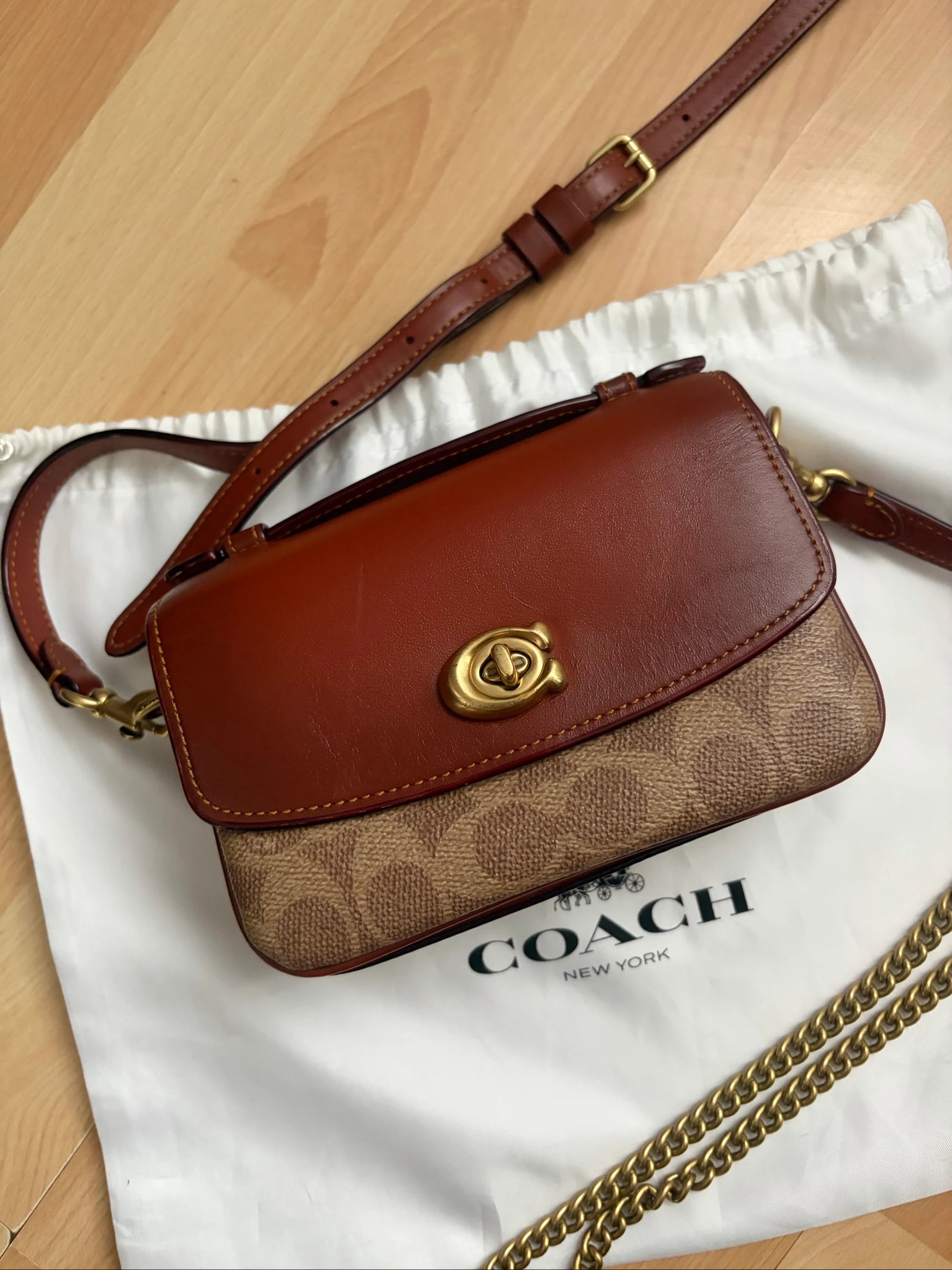 Bolsa de ombro coach Cassie 17 Signature – photo 18